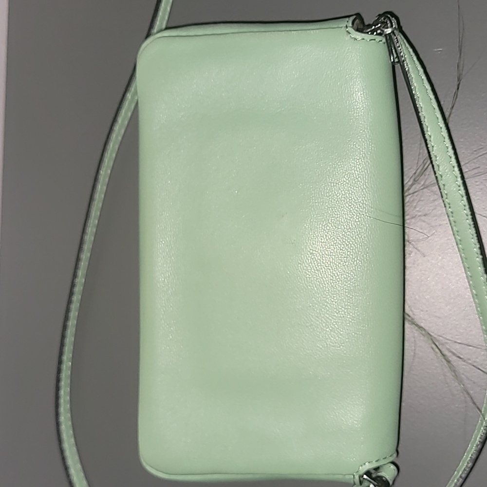 *SOLD FENDI Light green Leather and Fox Fur Micro Buggie Baguette Bag - Picture 4 of 9